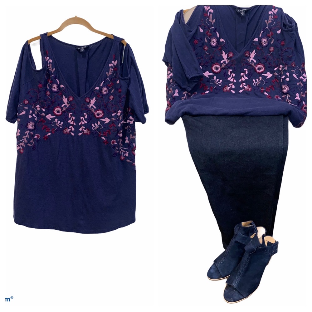 Lucky Brand Cold Shoulder Top
